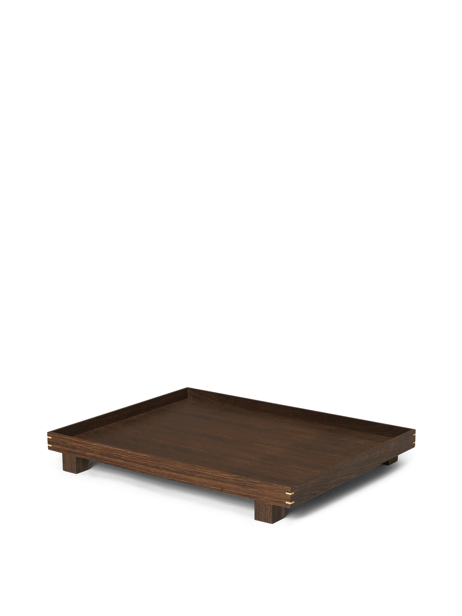 Bon Wooden Tray - Large, Smoked Oak