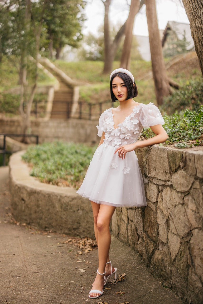 Tulip Dress in Ivory | Over The Moon