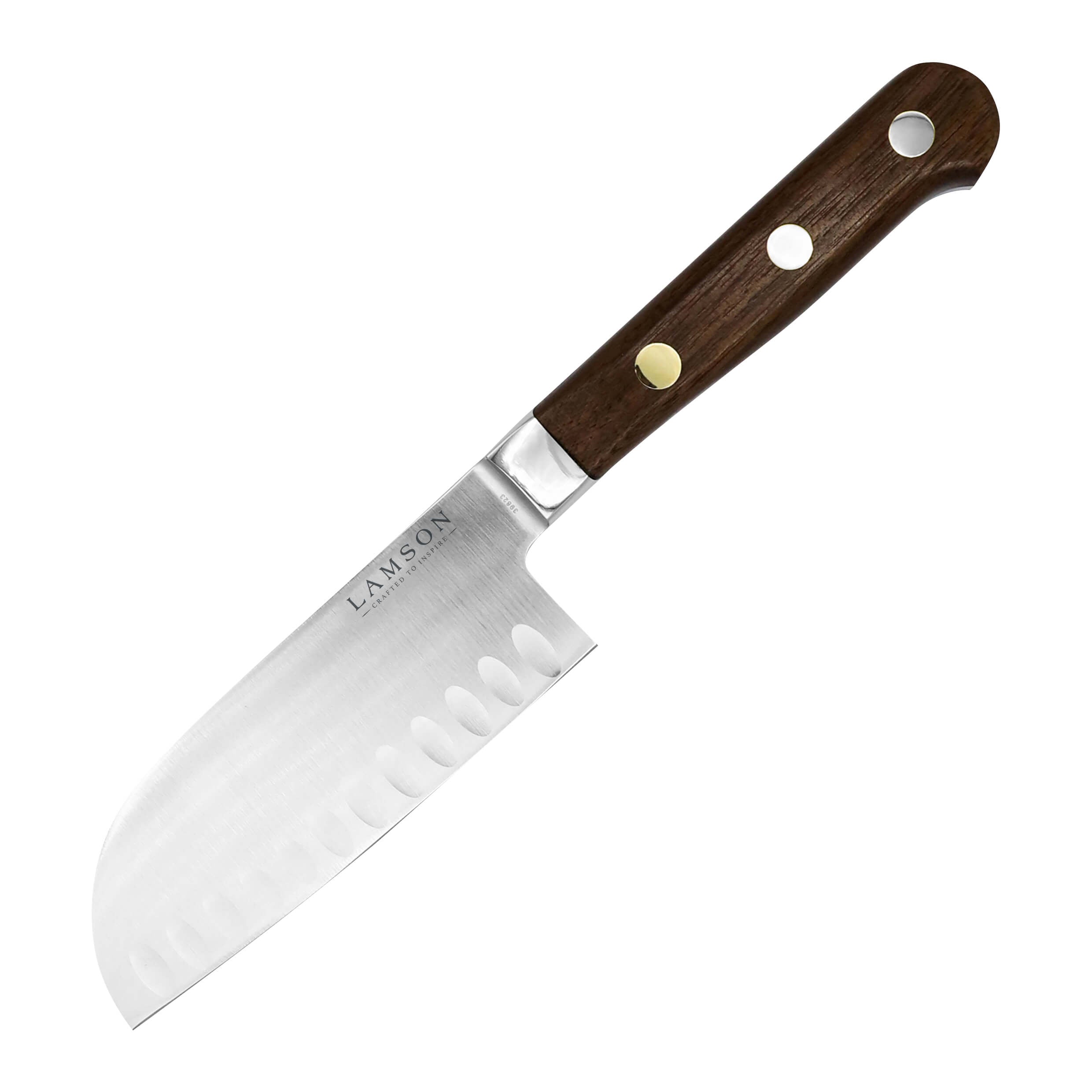 5″ Premier Forged Santoku Knife with Kullenschliff (Granton) Edge