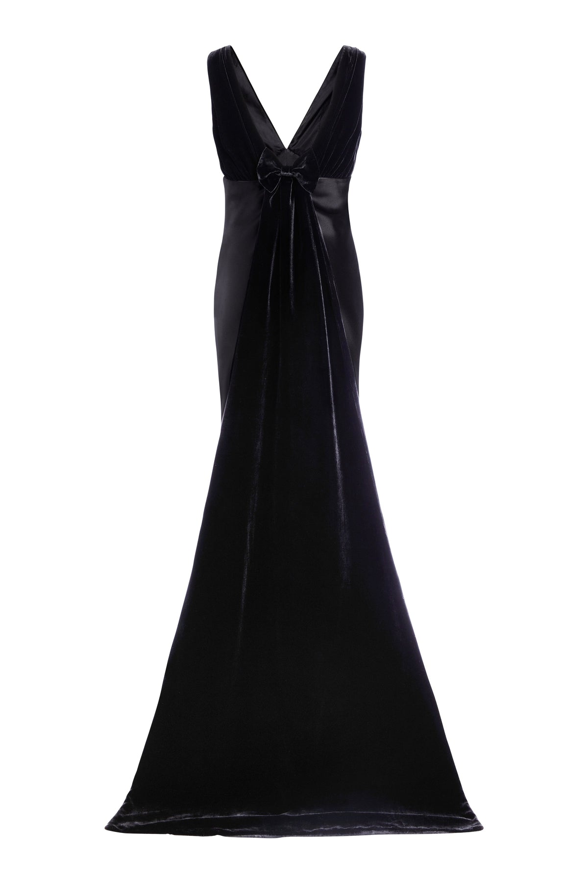 Sabina Velvet and Satin Gown