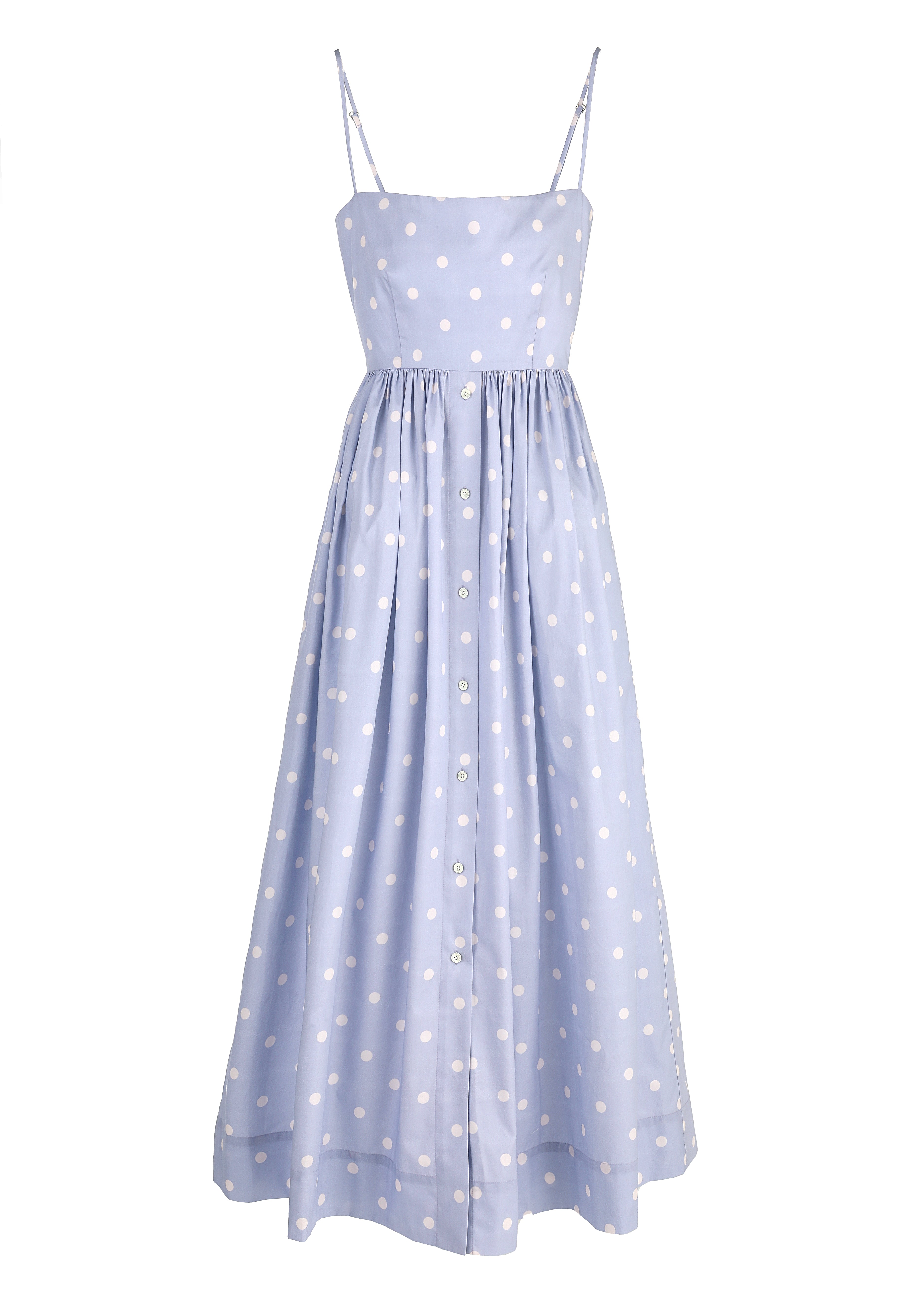 Alexandra Dress in Periwinkle Dot