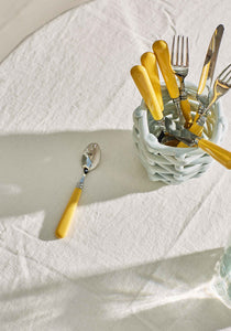 Butter Yellow Dessert Spoons, Set of 2