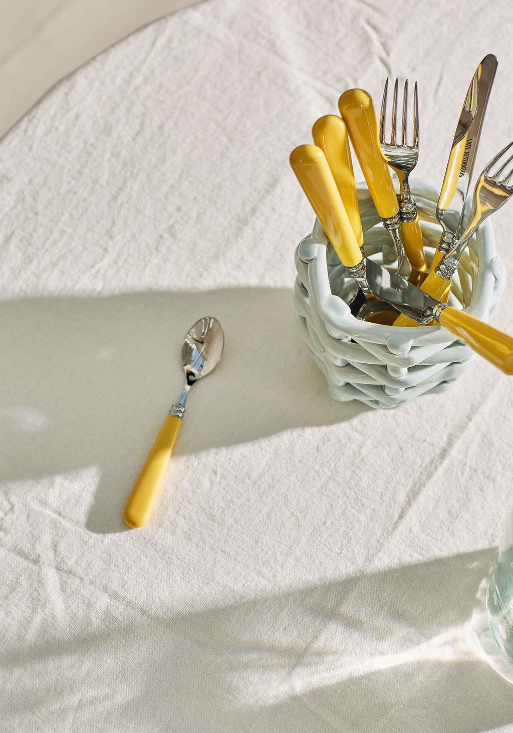 Butter Yellow Knife and Fork Set