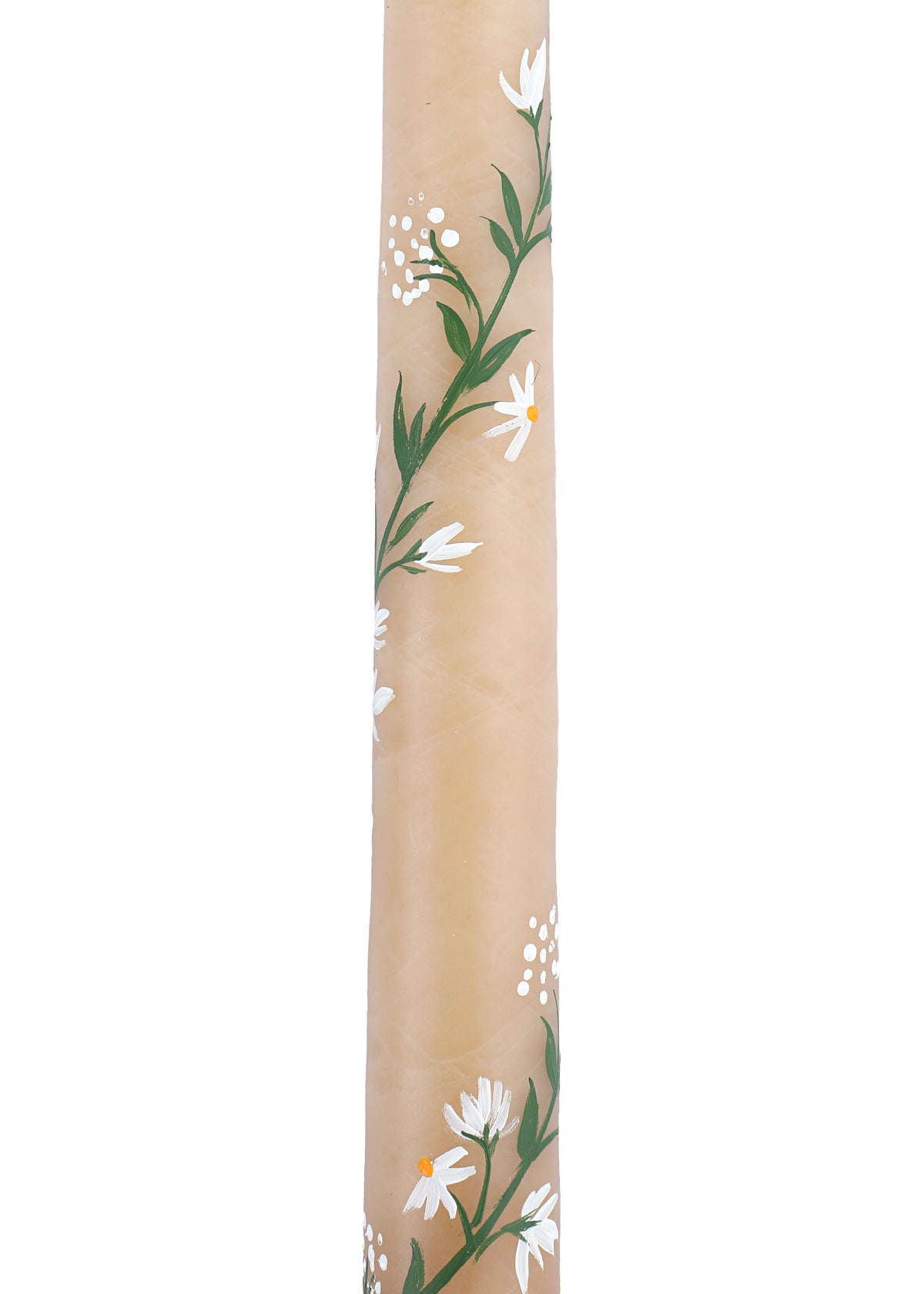 Ivory Climbing Vine Taper Candles Set of Two