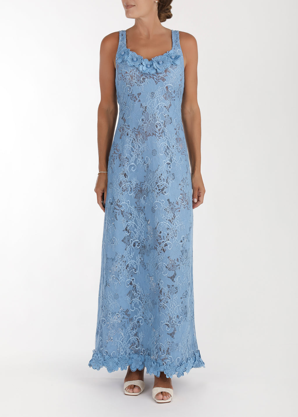 Hera Maxi Dress in Cornflower Blue