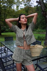 Scalloped Top in Leopard