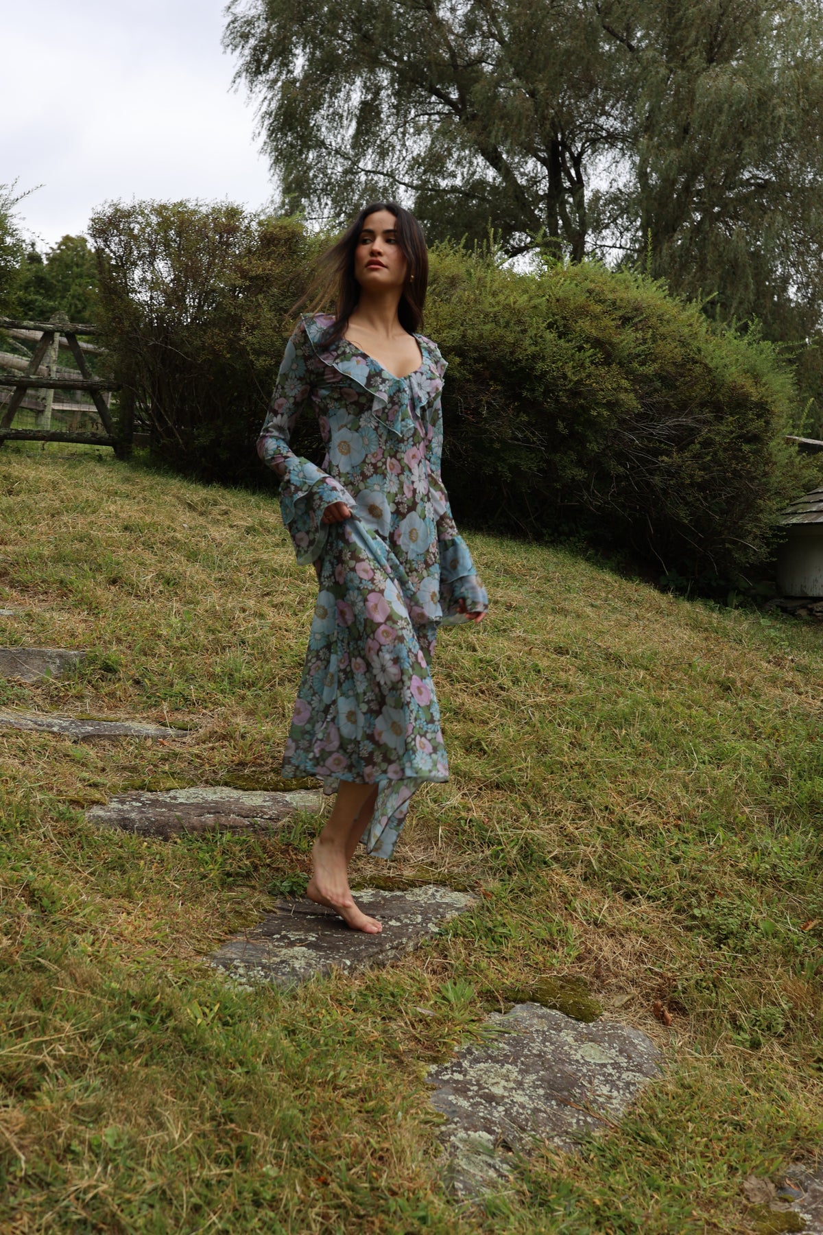 Shellona Dress in Vintage Floral