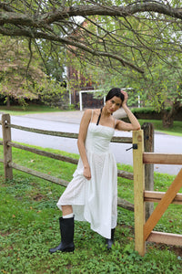 Lou Lou Dress in White Eyelet