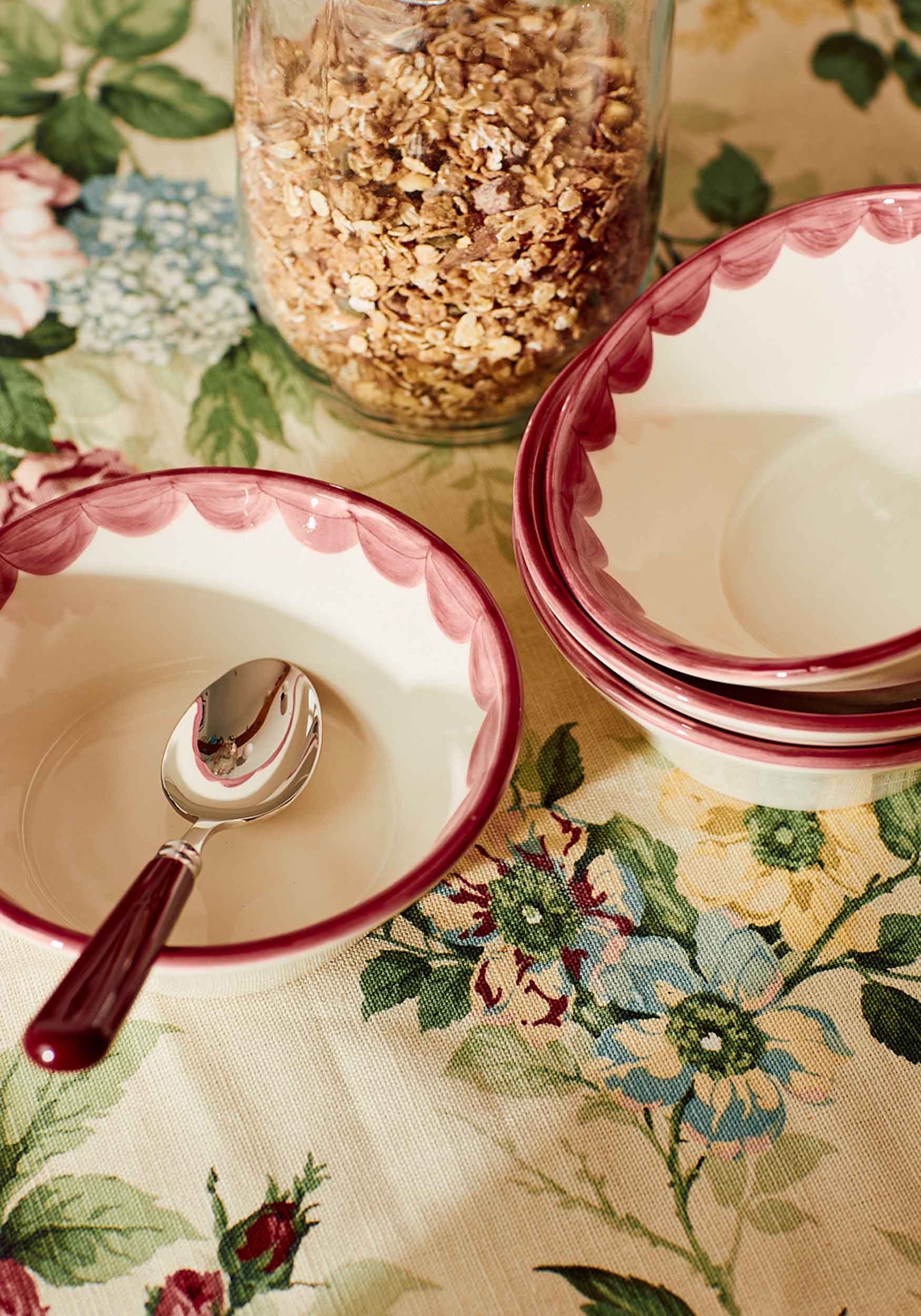 Burgundy Teaspoons, Set of 2