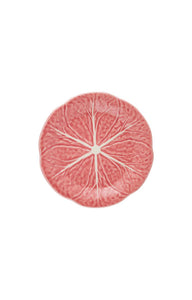 Cabbage Dessert Plate in Pink