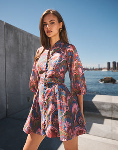 Valencia Mini Dress in Twilight Marble