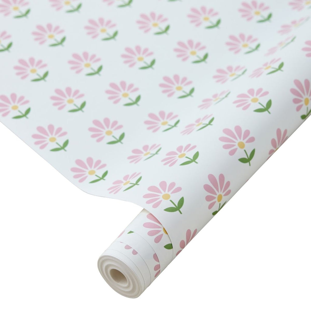 Floral Block Print Wallpaper