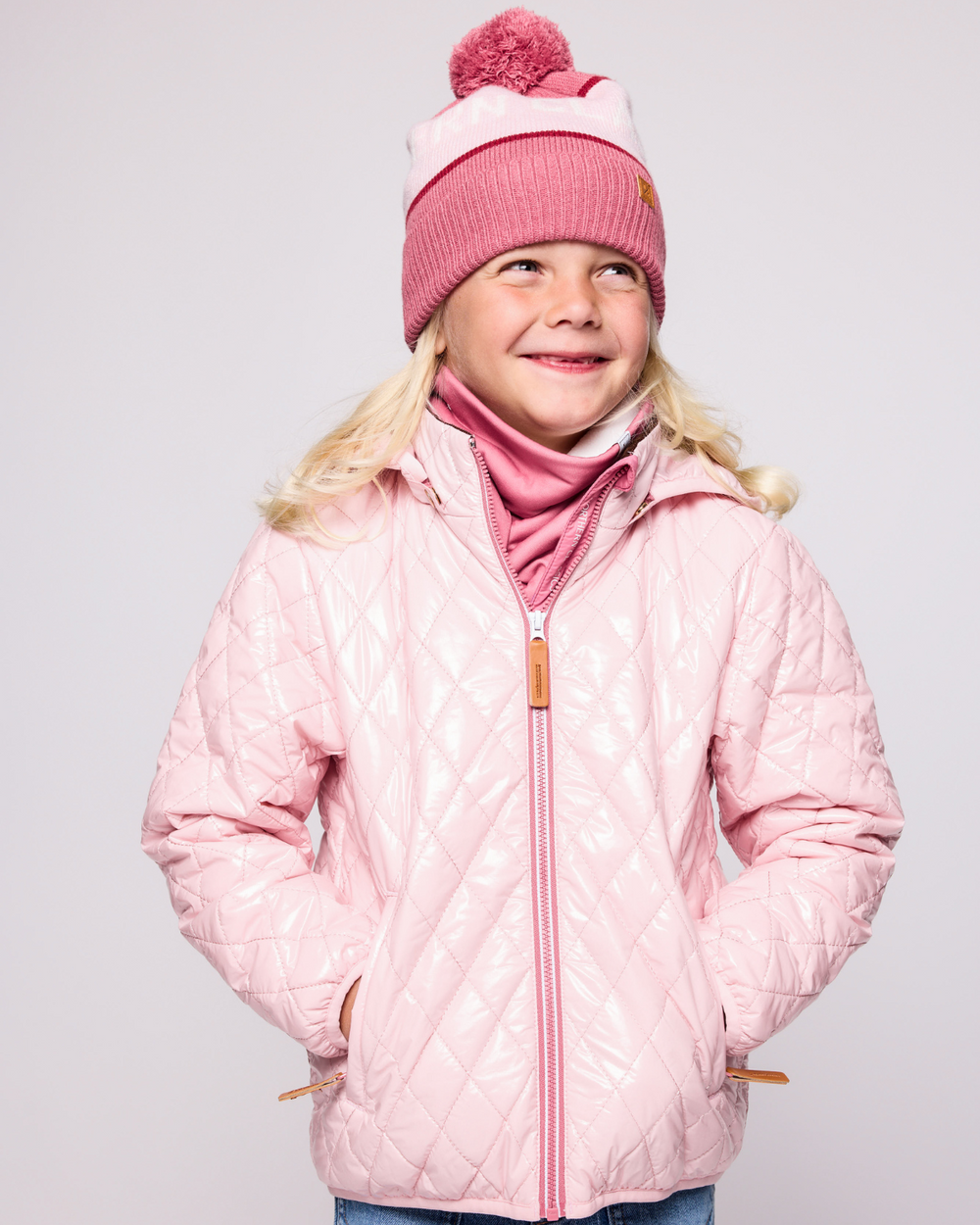 Women's Rose Pink Fleece-Lined Neck Warmer