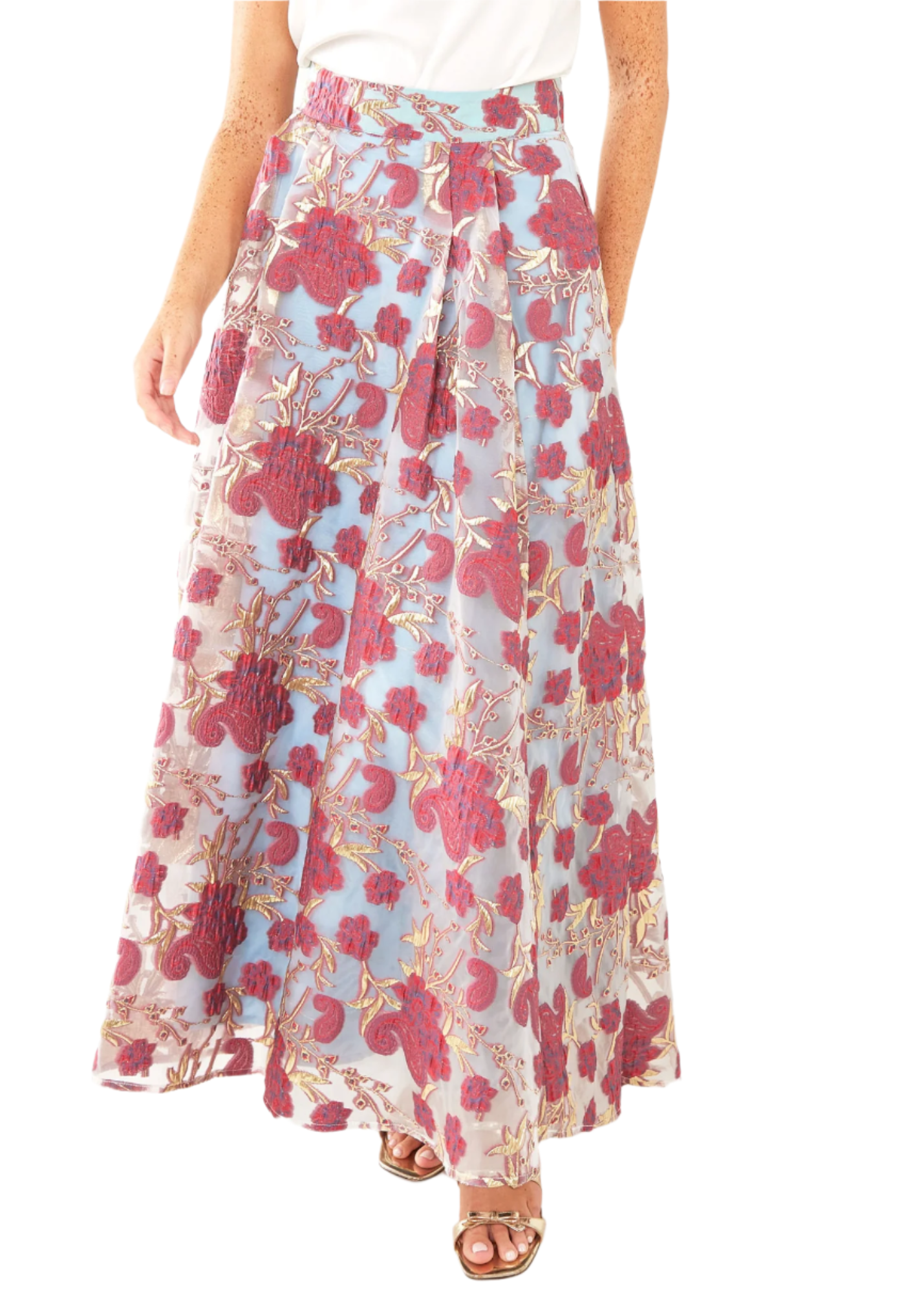 Olivia Skirt Moonlight Petal Organza | Over The Moon