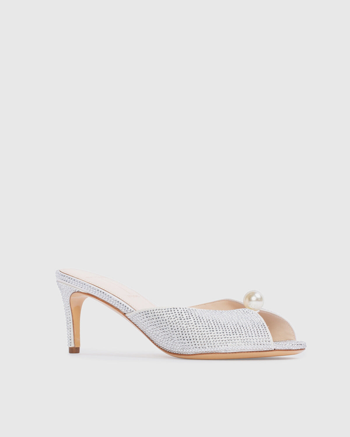 Veda 65 in White Satin Embellished