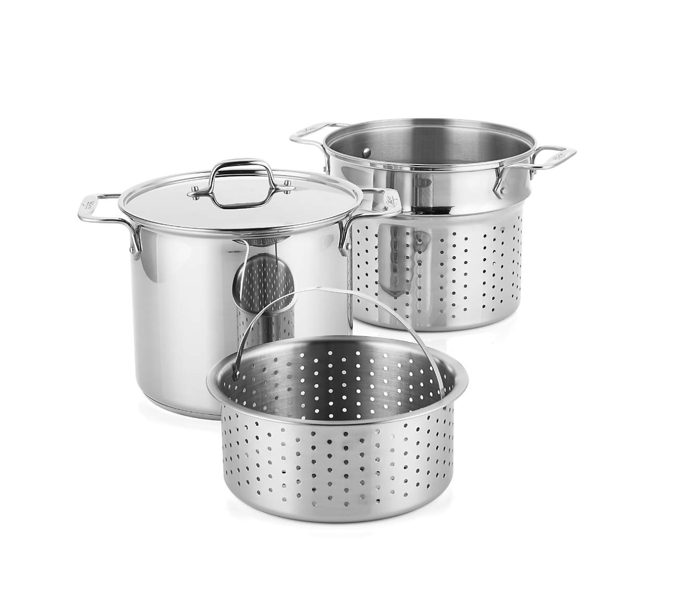 All-Clad ® 8-Qt. Stainless Steel Multipot with Perforated Insert and Steamer Basket