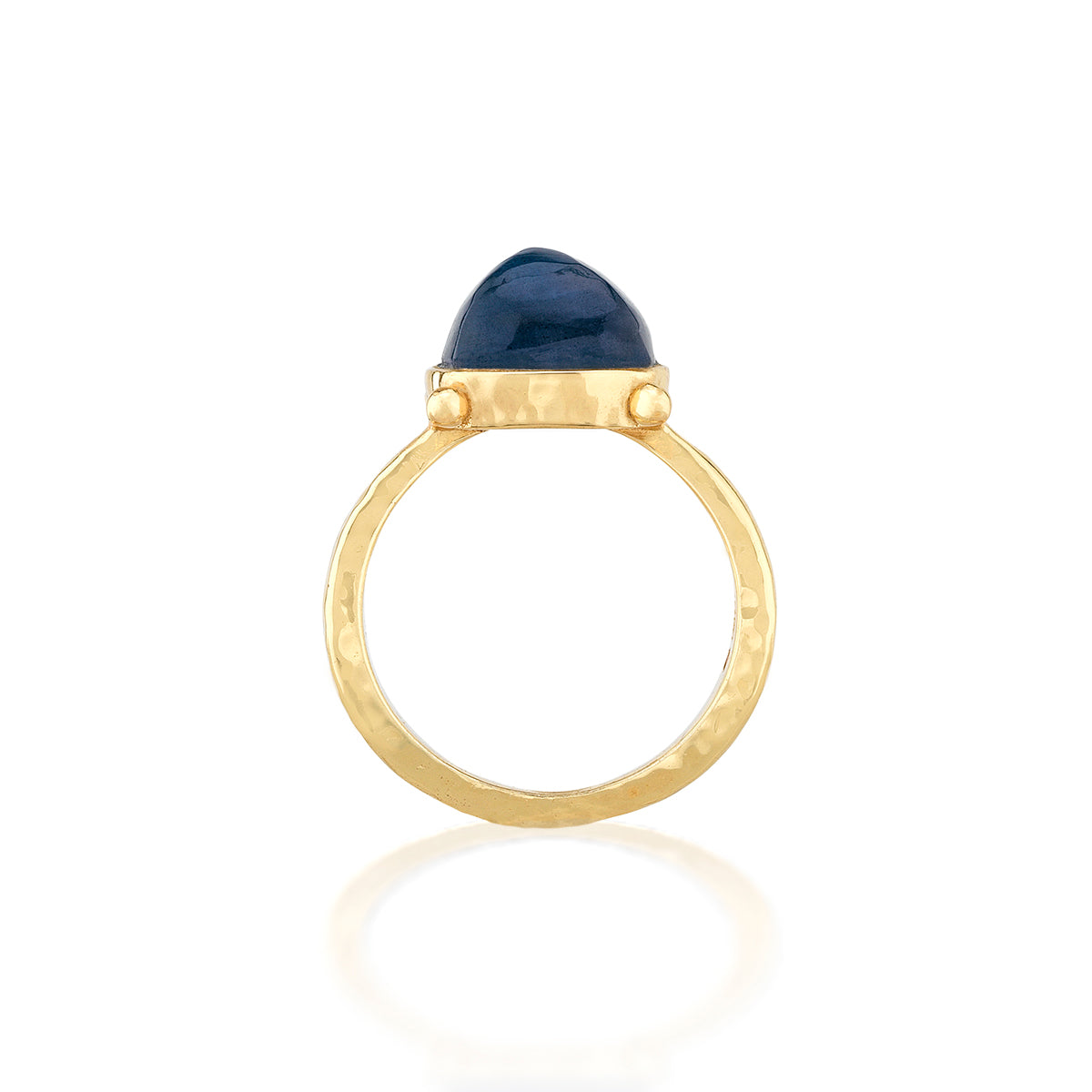 Mystic Eye Gem Ring in Blue Labradorite