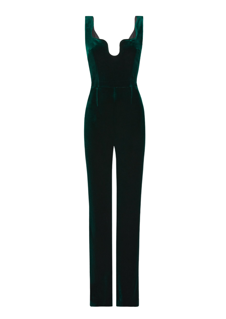 Galvan velvet jumpsuit sales