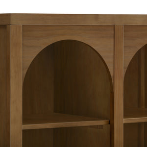 Eloise Assembled Bookcase in Natural Walnut