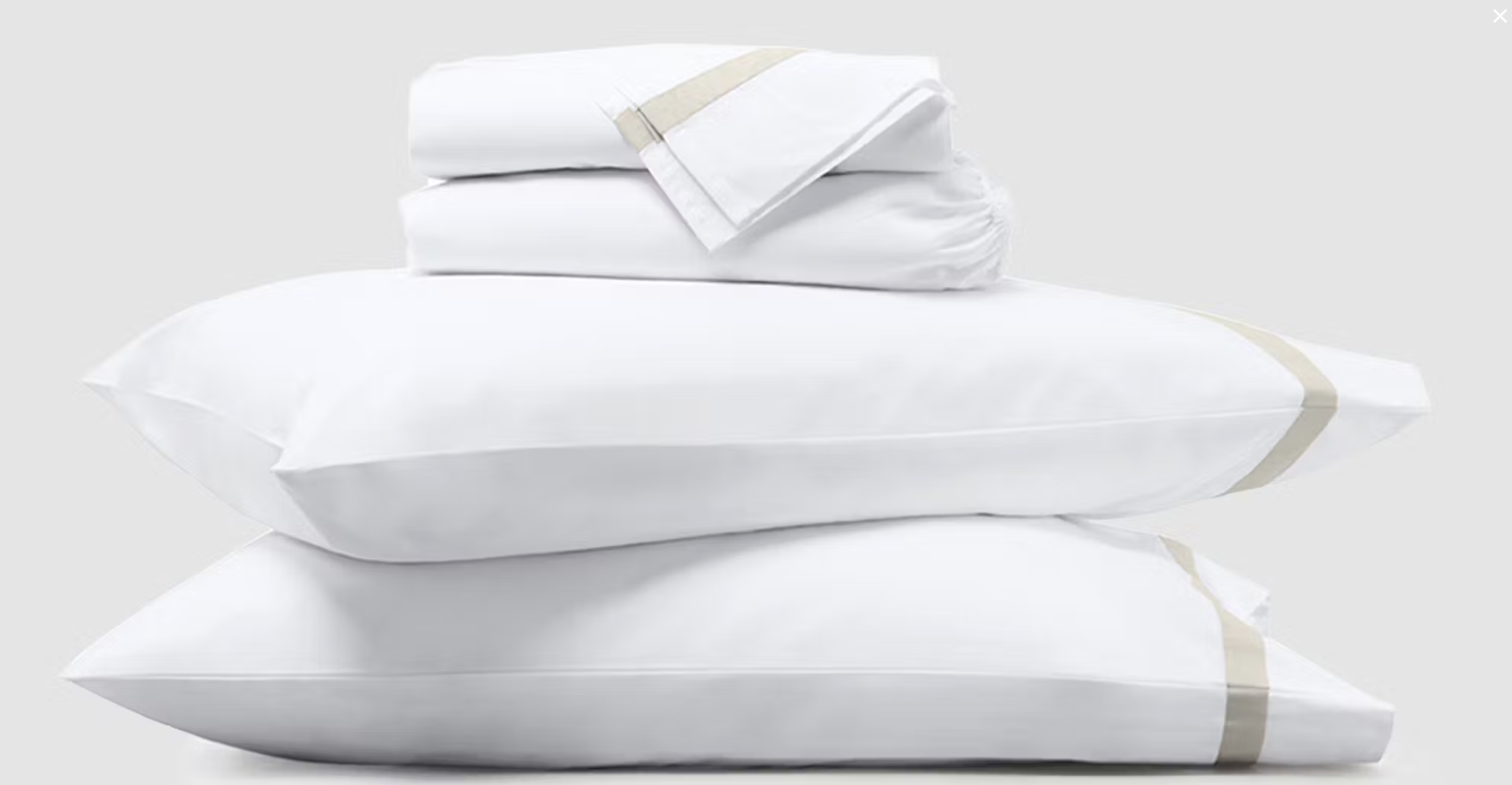 Banded Percale Sheet Set