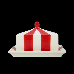 Circus Stripe Butter Dish