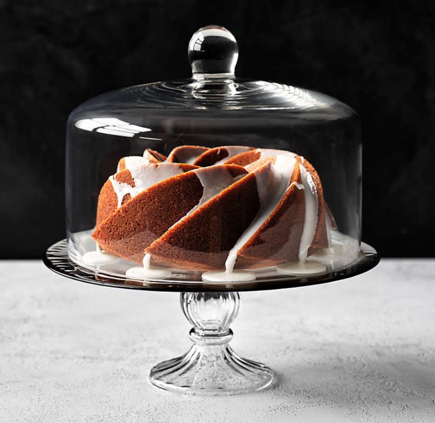 Claude Glass Cake Stand with Lid