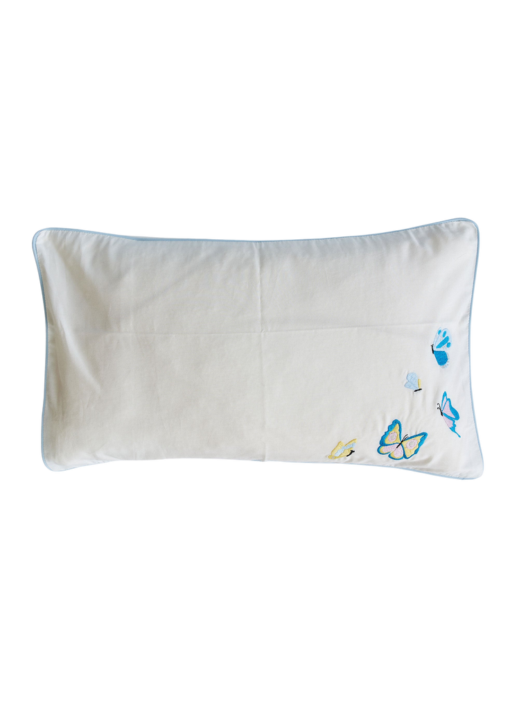 Embroidered Butterfly Toddler Pillow Case