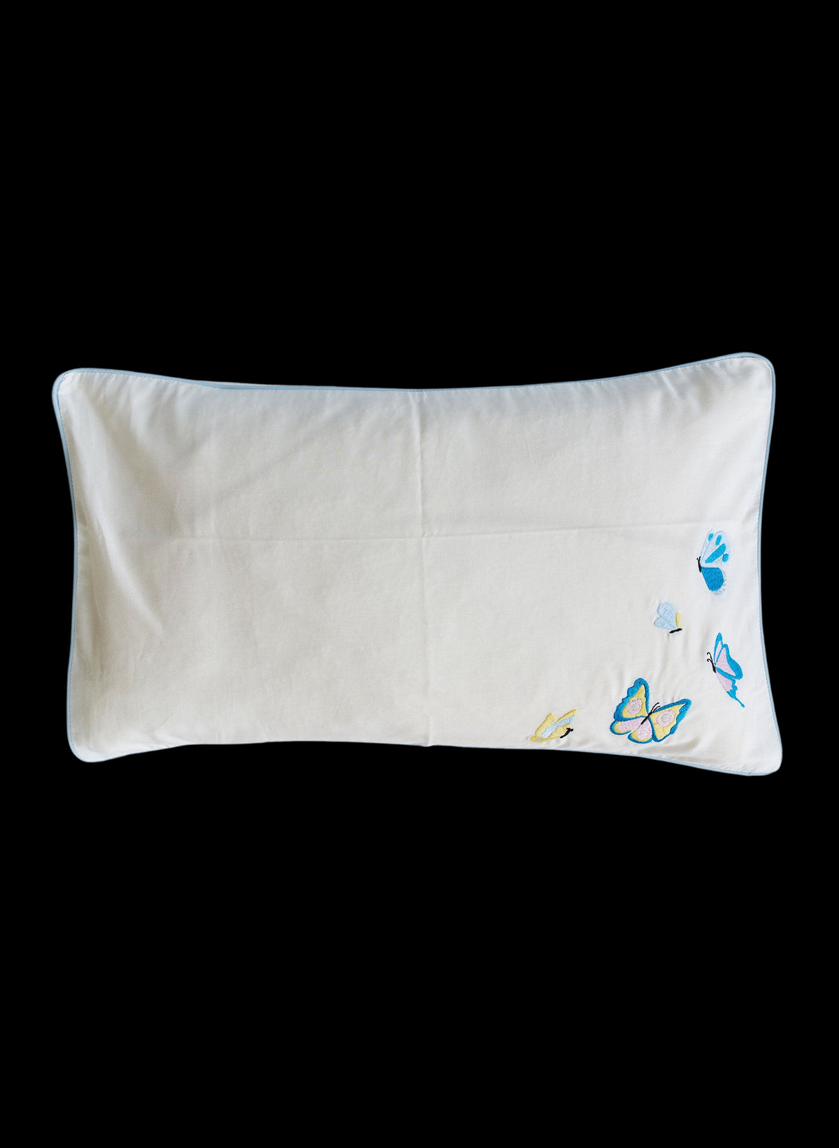 Embroidered Butterfly Toddler Pillow Case