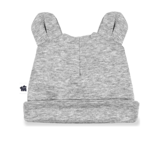 Bear Ear Hat, Heather Grey