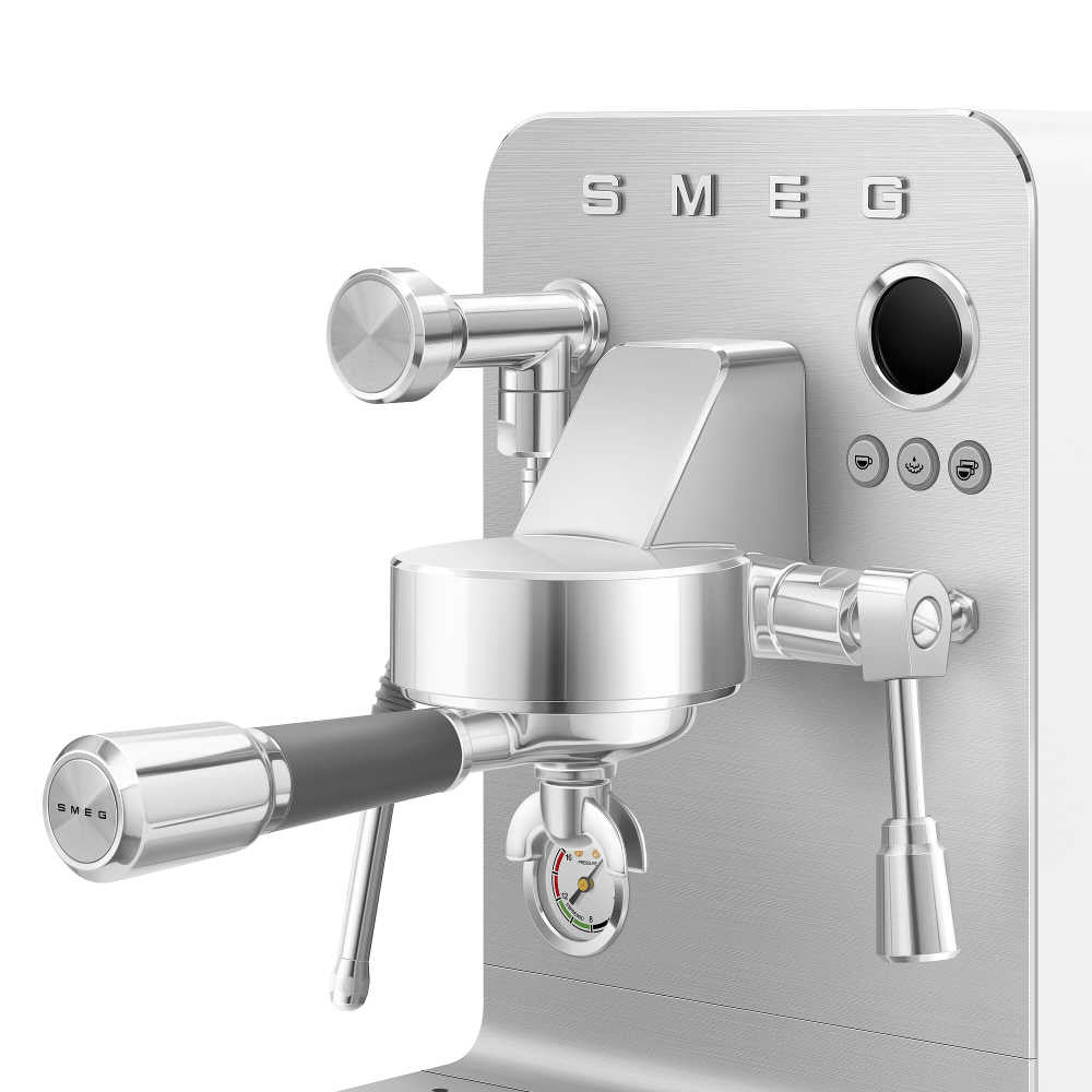 Semi-Professional Espresso Machine in White
