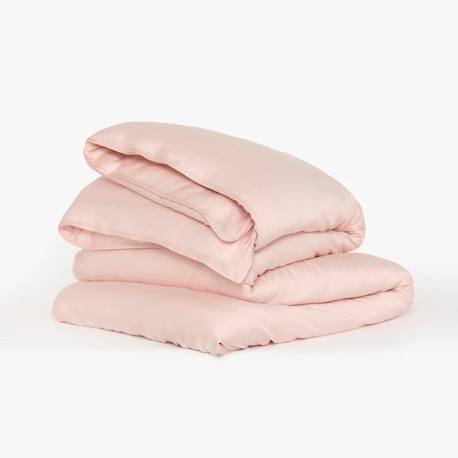 Breeze Duvet Cover Set - King - Blush