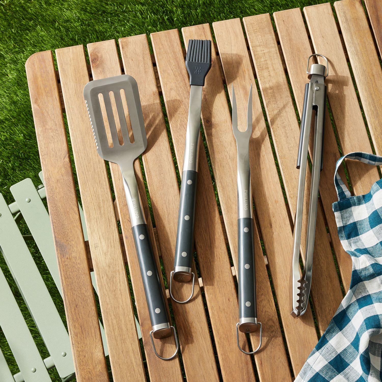 5pc ZWILLING Stainless-Steel Grilling Tools