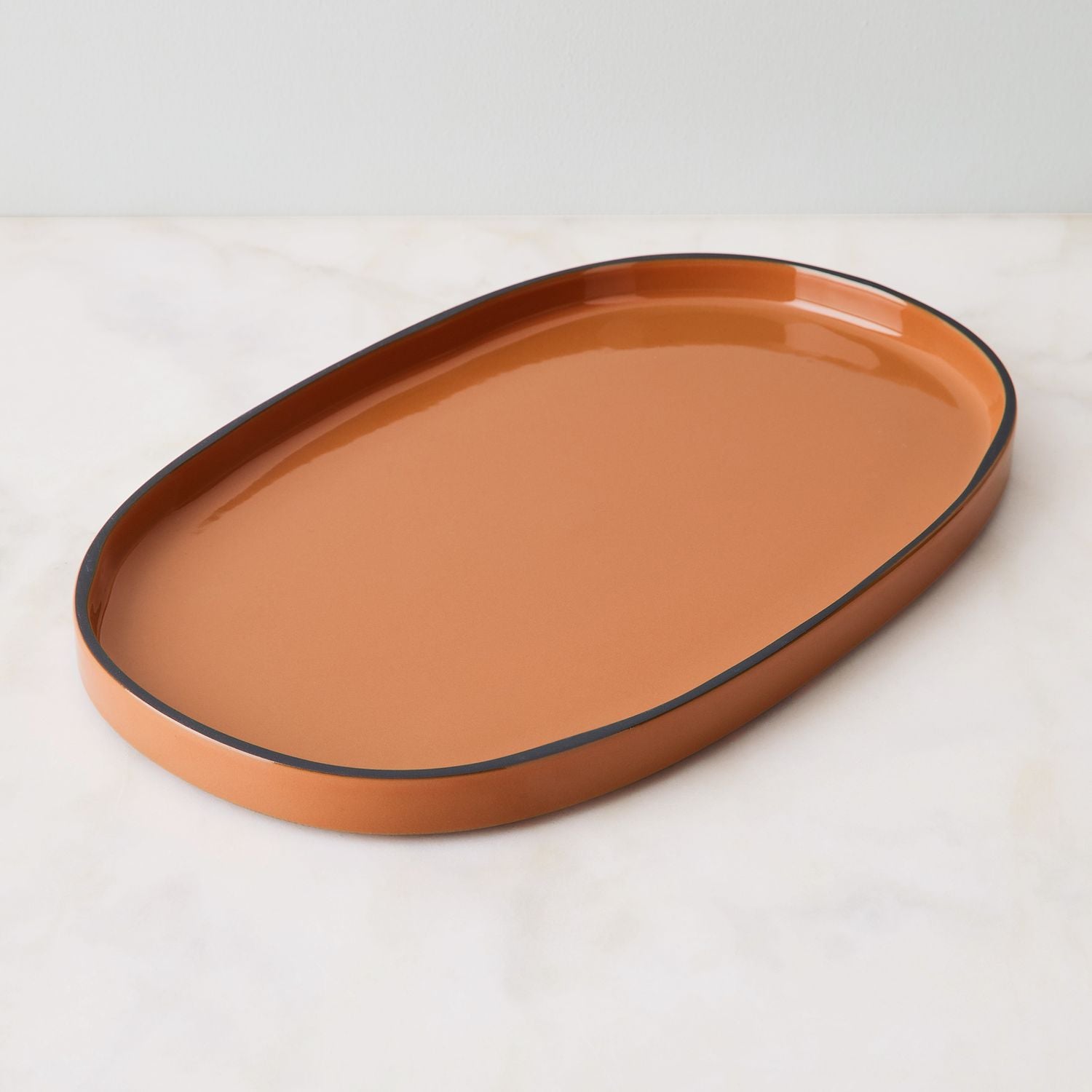 Caractère French Porcelain Oval Platter