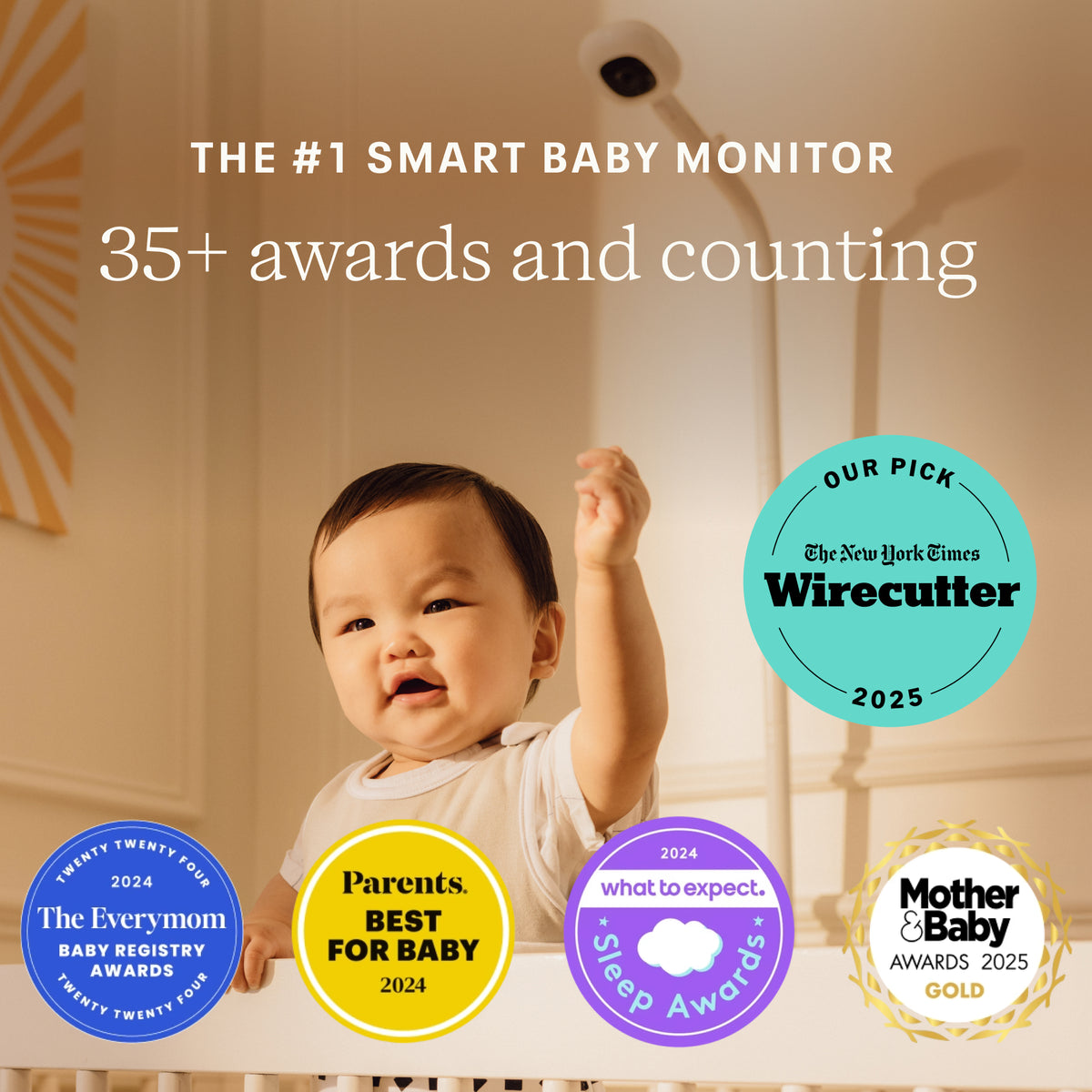 Nanit Pro Smart Baby Monitor & Floor Stand