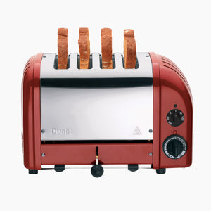 4 Slot Classic Toaster in Red