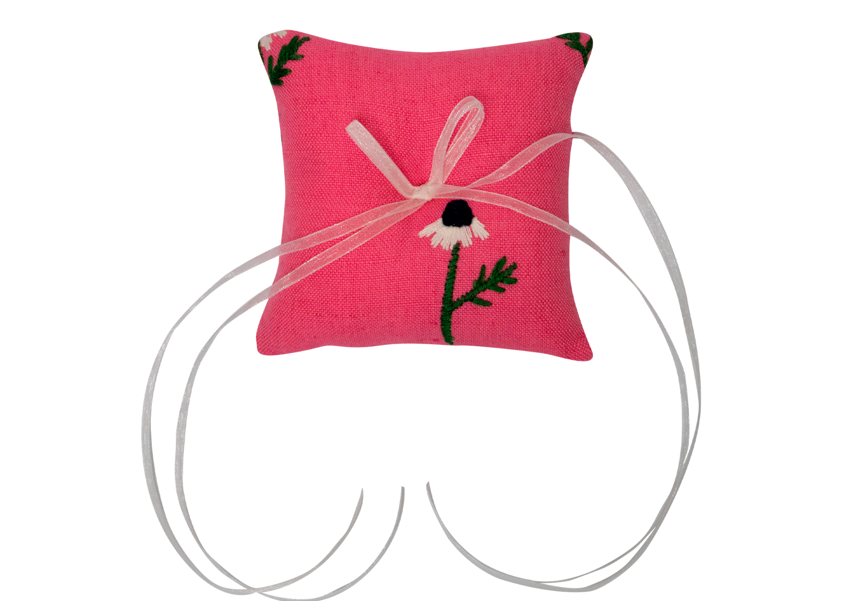 Manzanilla Pink Ring Pillow