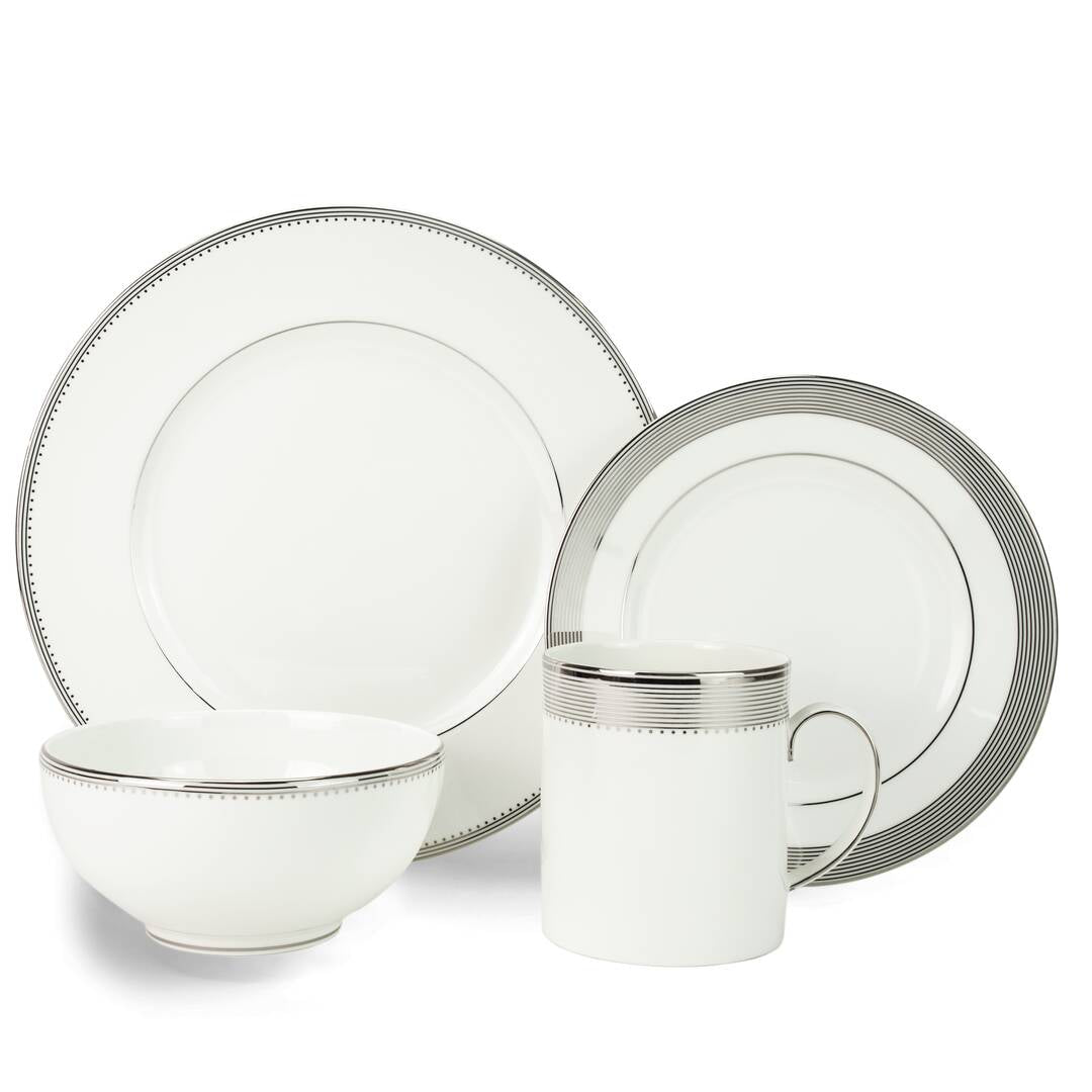 Vera Wang Grosgrain Dinnerware, Set of 4