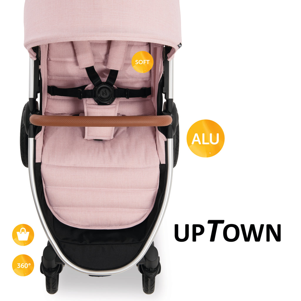 hauck stroller pink Uptown Deluxe Urban Stroller