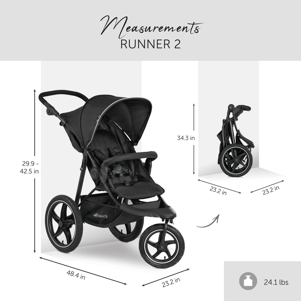 hauck runner 2 Runner 2 Compact Foldable Tricycle Jogger Buggy Stroller Pushchair wit