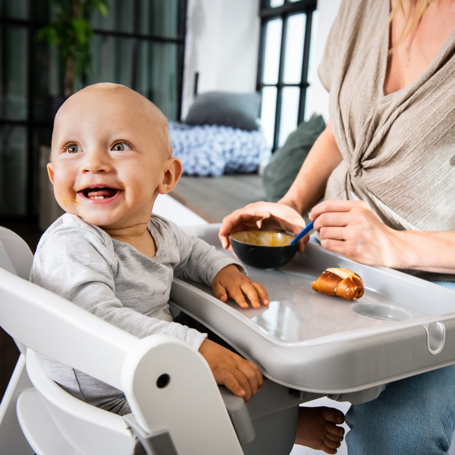 Alpha Removable Non Slip High Chair Table Tray | Over The Moon