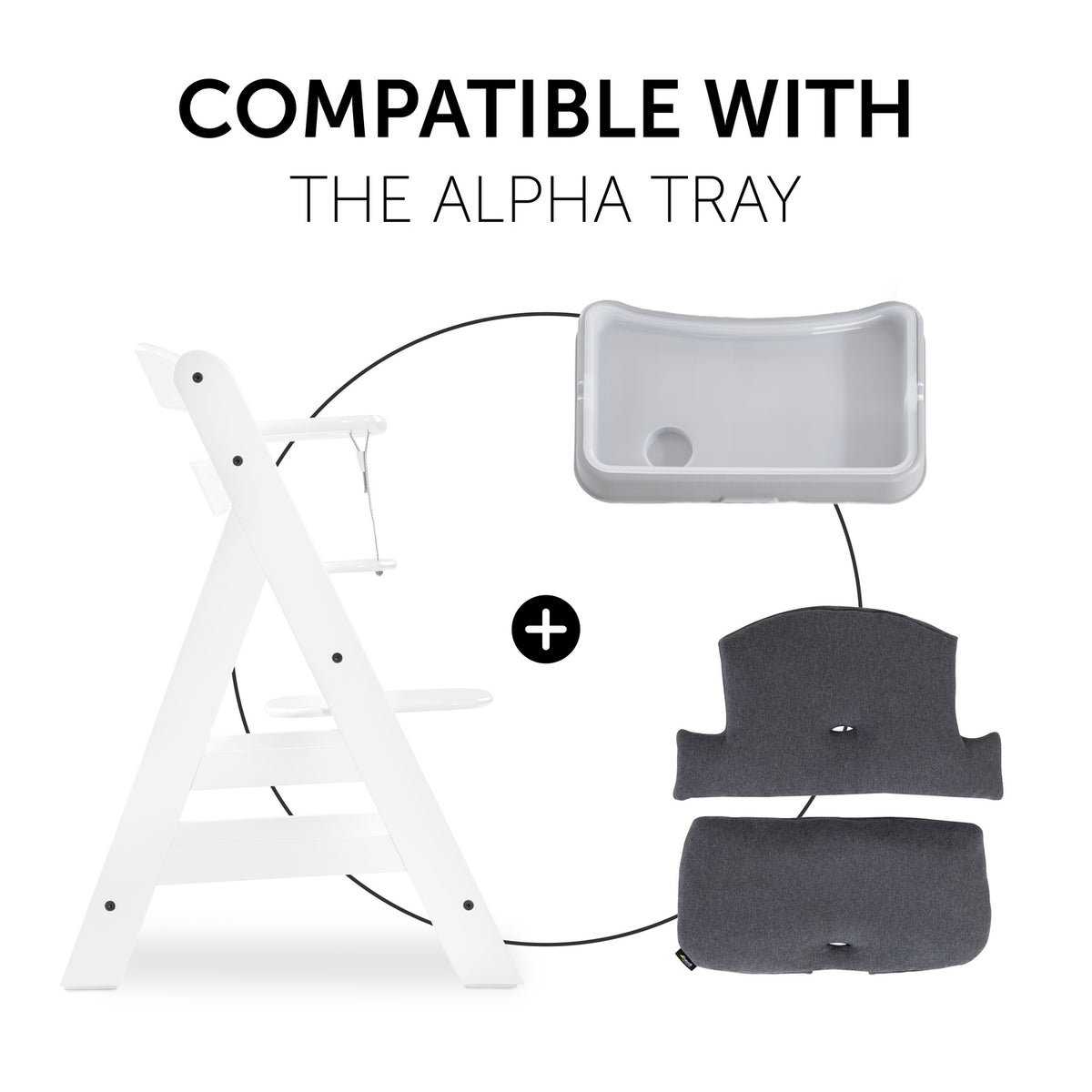 Alpha Highchair Pad Deluxe Seat Cushion