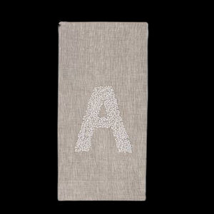 Monogram Twig Hand Towel in Natural