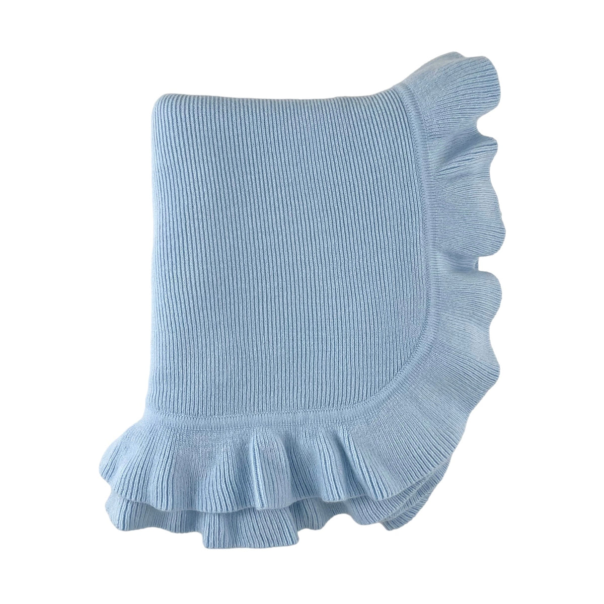 Jersey Knit Ruffle Blanket