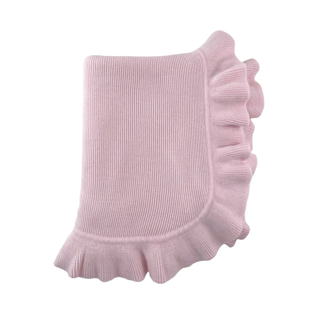 Jersey Knit Ruffle Blanket