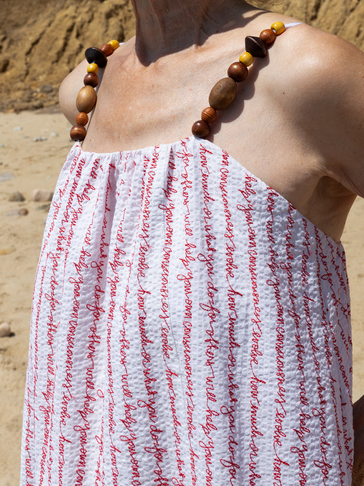 Grikos Stripe Dress RTW LINGUA FRANCA NYC
