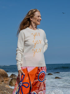 Yes Yes Yes Crewneck RTW LINGUA FRANCA NYC