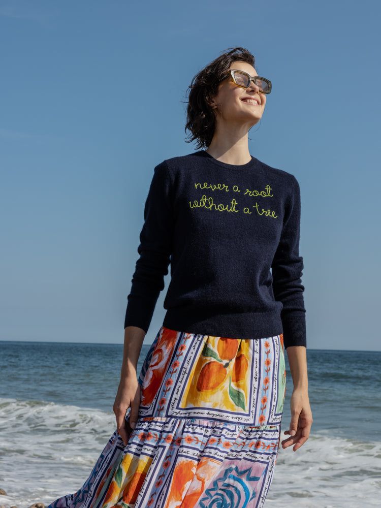 Never A Root Crewneck RTW LINGUA FRANCA NYC