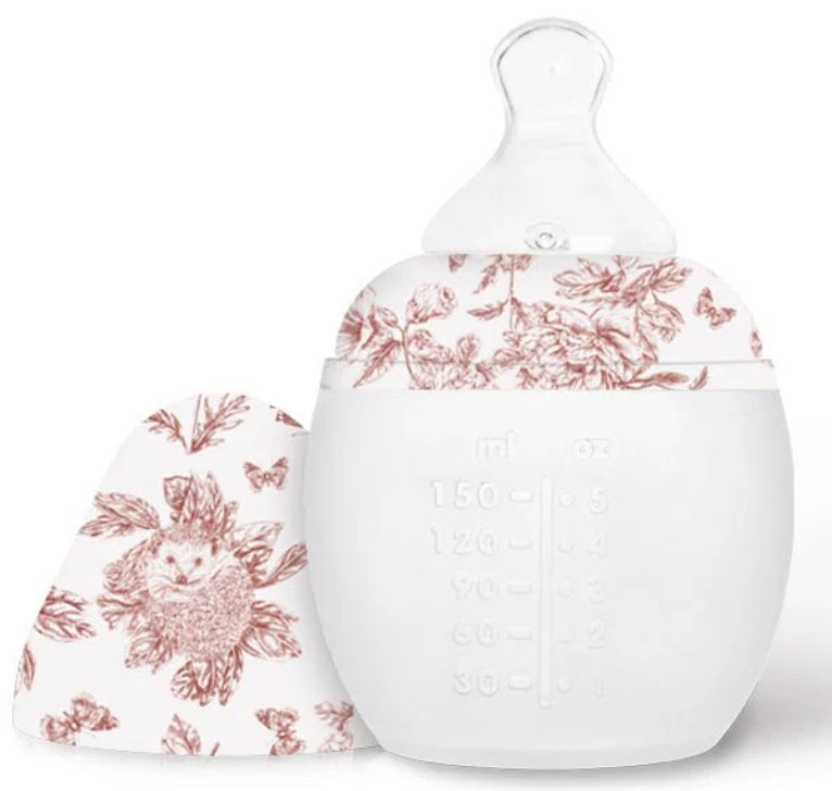Anti-colic Baby Bottle 5 oz. Tartine et Chocolat "Toile de Jouy" Terracotta