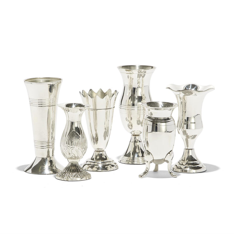 Queen Anne Silver Vase, Set of 6