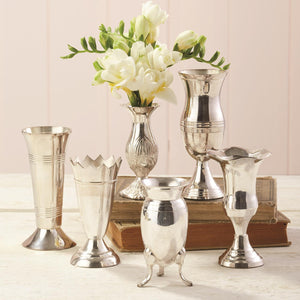 Queen Anne Silver Vase, Set of 6